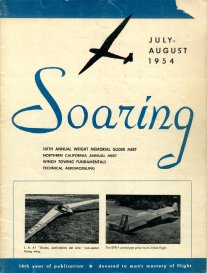 Jul/Aug '54 Soaring cover