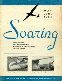 May/Jun '54 Soaring cover